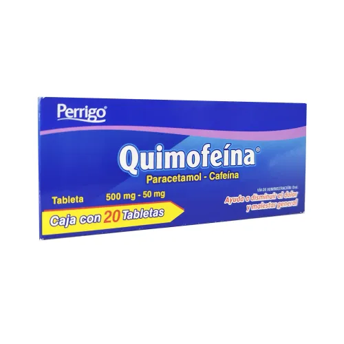 PARACETAMOL - CAFEINA 500/50 mg 20 Tableta(s)