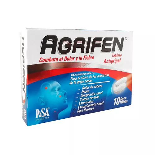 AGRIFEN 500/25/5/4 mg 10 Tableta(s)