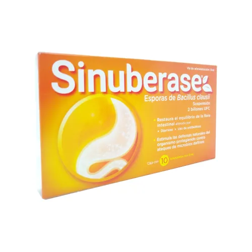 SINUBERASE 2 Billones UFc/5 ml 10 Ampolleta