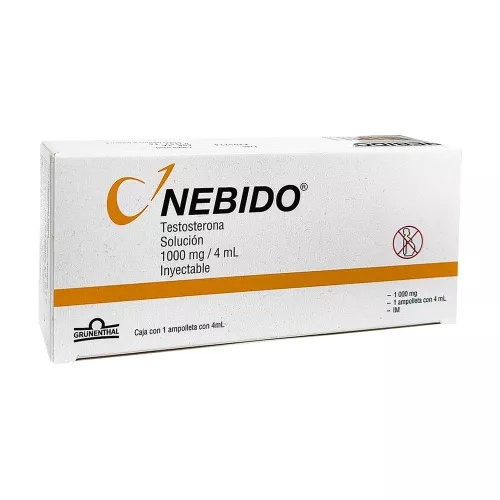 NEBIDO 1000 mg/4 ml 1 Ampolleta