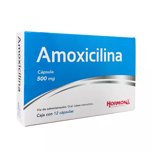 AMOXICILINA 12 Cápsula(s) 500 MG 