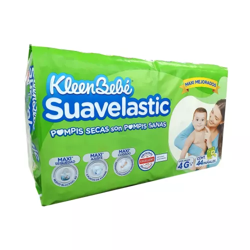 PAÑALES KLEENBEBE SUAVELASTIC MAX GD E4 40 Pzs