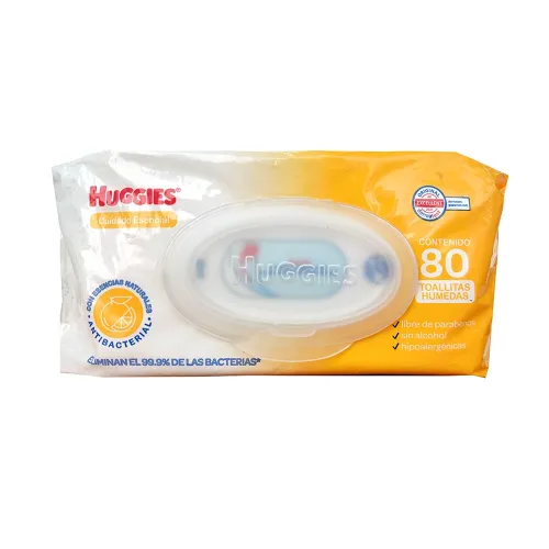 TOALLITAS HUMEDAS HUGGIES CUIDADO ESENCIAL - 80pzs