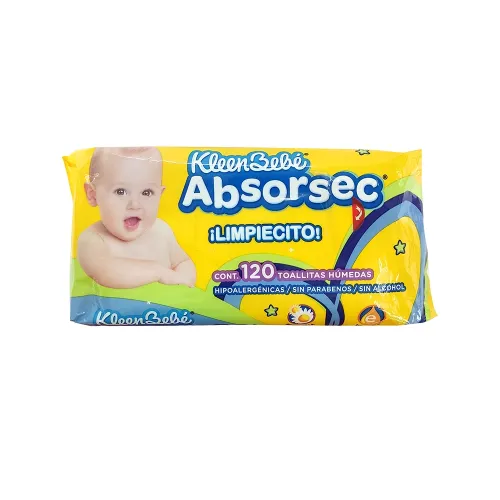 TOALLITAS KLEEN BEBE ABSORSEC