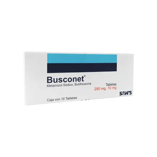 BUSCONET 250/10 mg 10 Tabletas