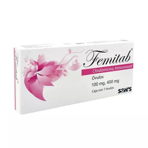 FEMITAB KETOCONAZOL OVULOS 100/400 mg 7 Cápsulas