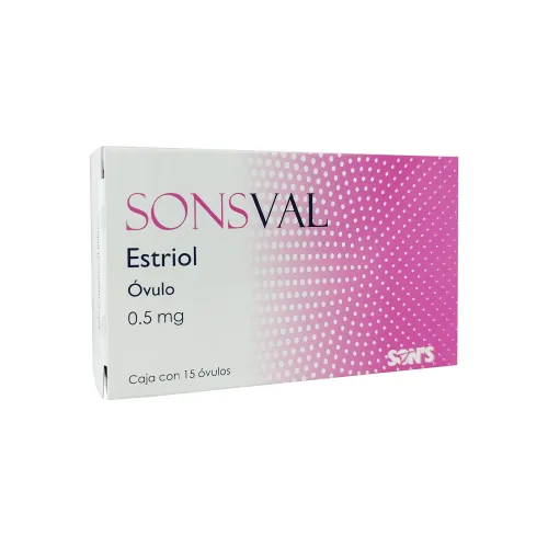 SONSVAL ESTRIOL 0.5 mg 15 Óvulos