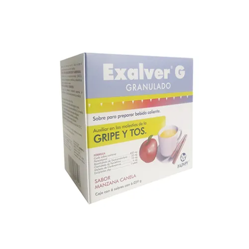 EXALVER G GRANULADO 650/20/10/4 mg 6 Sobre(s)