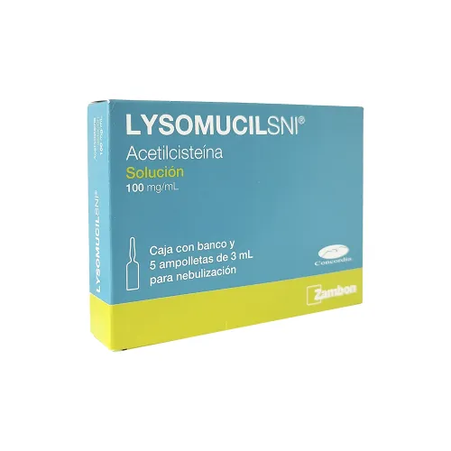LYSOMUCIL SNI 100 mg 5 Ampolleta