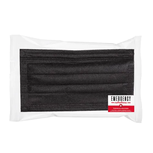 CUBREBOCAS EMERGENCY NEGRO