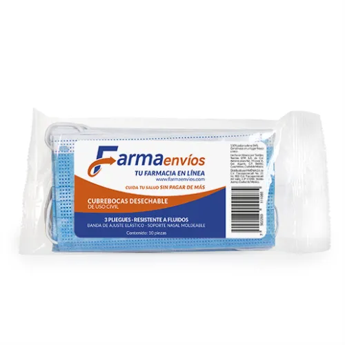 CUBREBOCAS FARMAENVIOS - 10 Cubrebocas