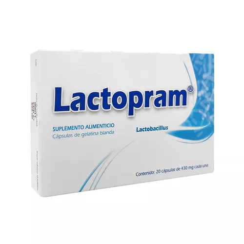 LACTOPRAM LACTOBACILLUS 430 mg 20 Cápsulas