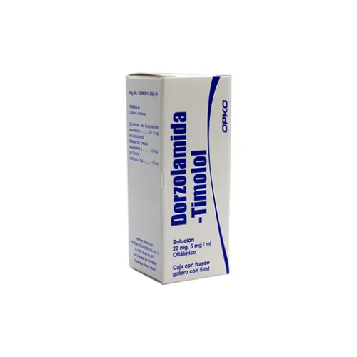 DORZOLAMIDA / TIMOLOL 20/5 mg 5 Mililitro
