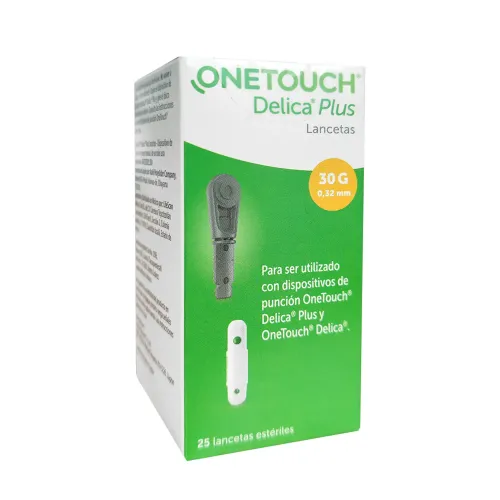 ONE TOUCH DELICA PLUS - 25 Lancetas