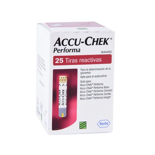 TIRAS REACTIVAS ACCU-CHEK PERFORMA 25 Tiras