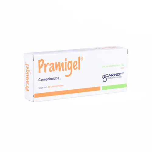PRAMIGEL 10/200/200/50 mg 20 Comprimido(s)