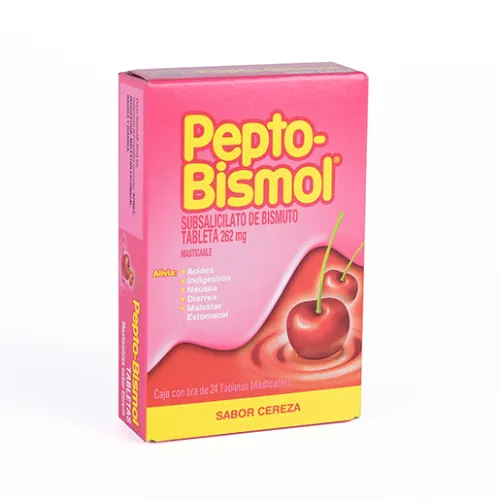 PEPTO BISMOL 24 TAB MAST CEREZA