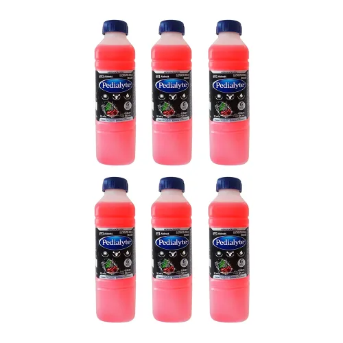 PEDIALYTE CEREZA SEIS PZS CON 500 ML C/U - 6 Piezas